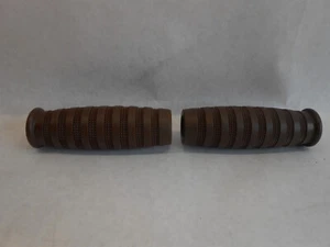 Retro Cruiser Bike Grips Chopper Brown Vintage 40's 50's Thick Soft - Picture 1 of 5