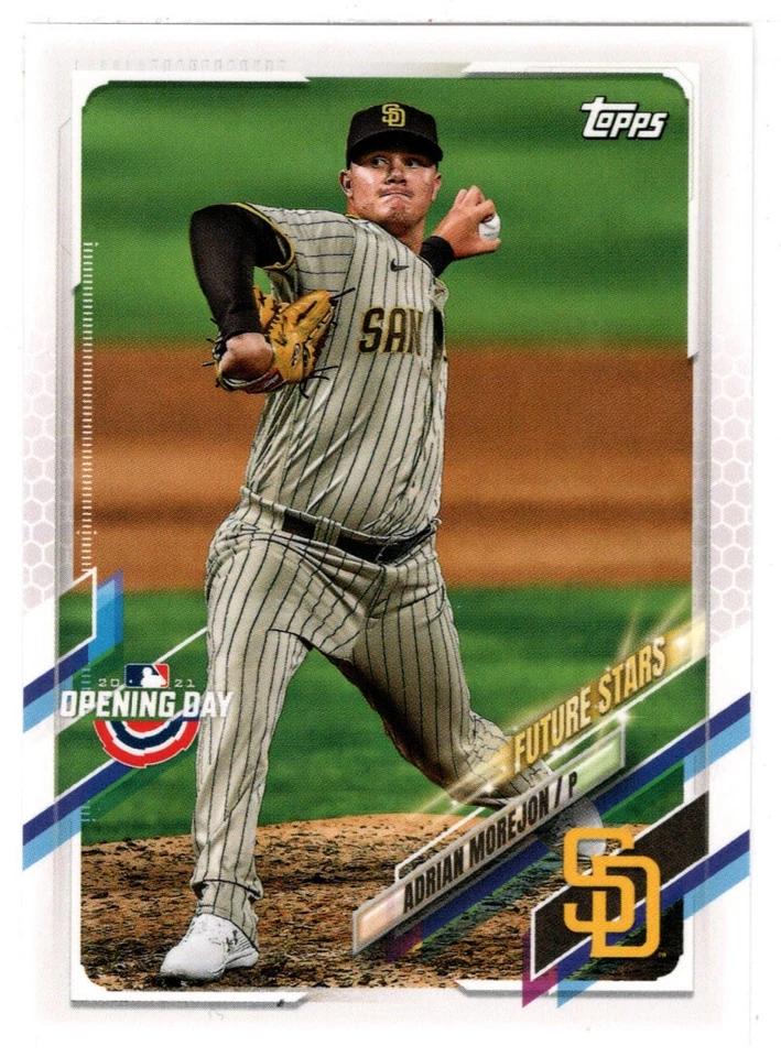 Adrian Morejon - San Diego Padres - 2021 Topps Opening Day Baseball # 109 Mint - Image 1 of 1
