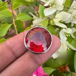 Ciondolo Argento Massiccio 925 PAINITE Naturale Certificato EGL 25,5 Ct+ Pietra Preziosa LG - Foto 1 di 9