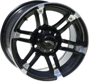 Rueda de aluminio AMS Roll'N 104 mecanizada negra 14X7 4/156, 4+3 Polaris 0230-0750 - Imagen 1 de 1
