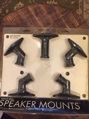 Vantage Point SoundGear Wall Ceiling Satell Speaker Mounts (5 Mounts) SATS05B-A - Image 1 of 4