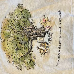 Disney Winnie the Pooh Graphic Sweatshirt Adventure Impossible Medium - Picture 1 of 6