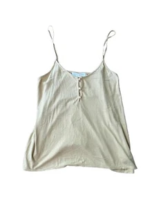 Excuse Me I Have To Go Be Awesome DOUBLE ZERO Women’s Yellow Tank Sz M - Picture 1 of 8