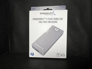 Sabrent ThunderboltTM 3 Certified M.2 NVMe SSD Tool-Free Enclosure - Picture 1 of 6