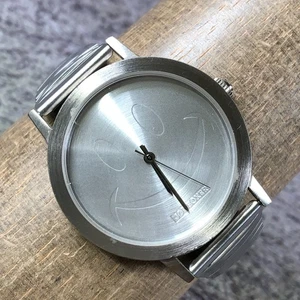 Vintage Joe Boxer Herren Smiley Zifferblatt Silber Expansion Quarz 37mm Uhr 6 3/4" - Bild 1 von 12