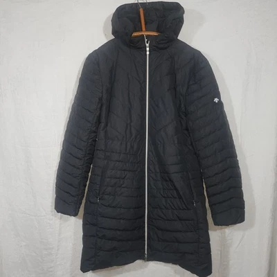 DESCENTE sz 14 US black 3/4 lenth coat featherless thinsulate - Image 1 of 4