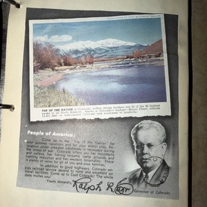 Ralph Lawrence Carr signed Autogramm Governor of Colorado Postkarte - Bild 1 von 2