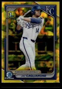 Bowman Draft Sapphire Edition 2024 #BDC-8 Jac Caglianone amarillo #/75 - Imagen 1 de 2