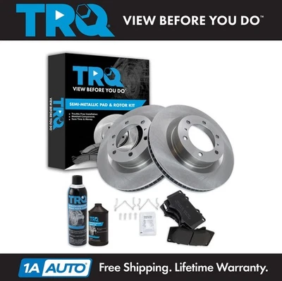 TRQ Front Brake Pad & Rotor Kit Fits 2010-2019 Lexus GX460 Toyota 4Runner - Image 1 of 4