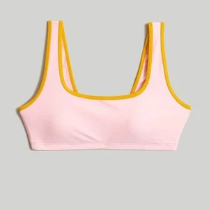 Madewell x OOKIOH Paros Bikini Top Shell Pink Large NEW - Picture 1 of 4