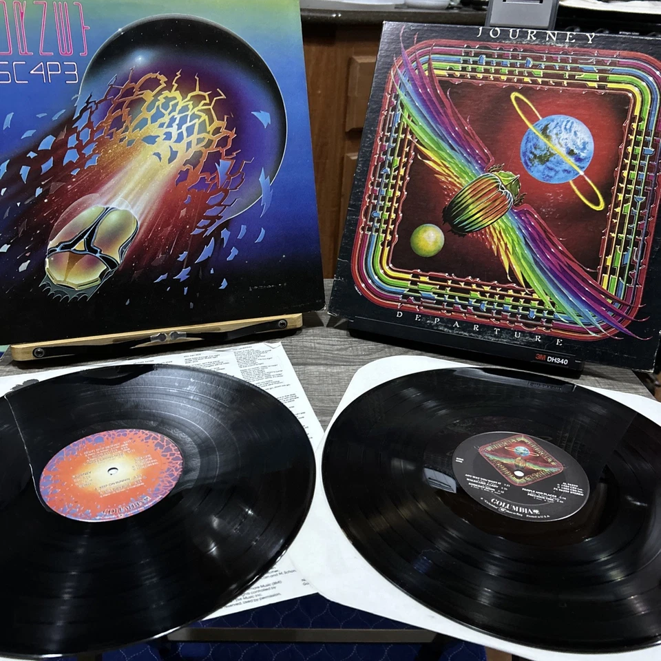 2 LPs JOURNEY–Escape E5C4P3 1981 (masterdisk) Departure 1980*FC36339  Exc  - Image 1 of 4