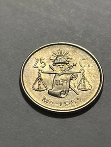 1952-Mo Mexiko 25 Centavos/Billon/AU #19405-2 - Bild 1 von 2