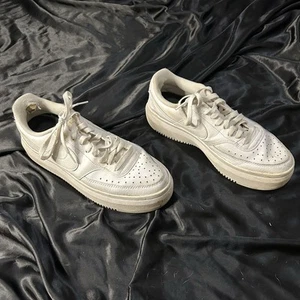 Size 11 - Nike Court Vision Alta Triple White W - Picture 1 of 5