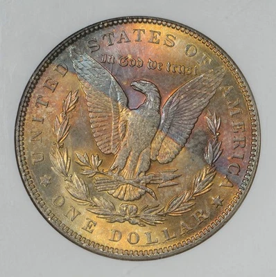 Dólar Morgan 1888 NGC MS63 * Precioso reverso tonificado * #1890725-019 Foto 1 de 4