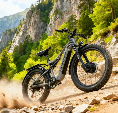 All -Terrain Electric Bike 2000W 48V 17.5Ah Powerful 26'' E-Bike 30MPH for Adult - Image 1 of 4