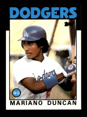 1986 Topps Tiffany #602 Mariano Duncan   NM/NM+ X3451537 - Image 1 of 3