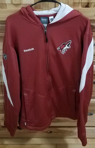 Reebok Center Ice Collection Phoenix Coyotes Zip Up Hoodie NWOT Cover