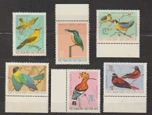 1966 Vietnam Stamps Birds Scott # 436 - 41 Mint Never Hinged - Picture 1 of 1