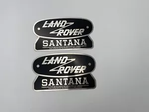 fits Land Rover Santana Grill Emblem X2 - Picture 1 of 5