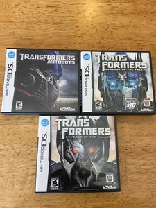 Transformers Lot (3) Ds Games Autobots Revenge Of Fallen Decepticons Tested CIB - Picture 1 of 3