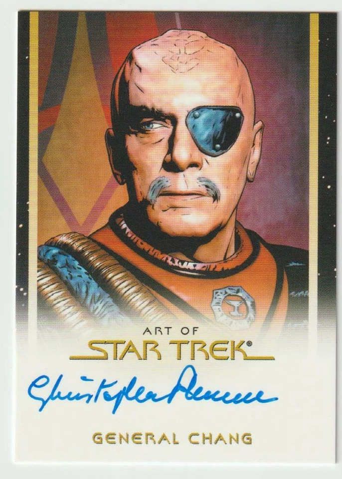 STAR TREK INFELXIONS AUTOGRAPH AUTO CARD CHRISTOPHER PLUMMER SIGNED CHANG - Image 1 of 1