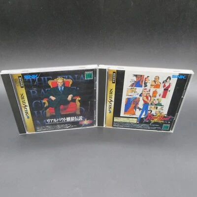 Real Bout Fatal Fury Special Sega Saturn with Manual 2 Games Japan NTSC-J - Image 1 of 4
