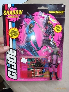 1994 GI Joe Cobra Nunchuk SHADOW NINJAS ARAH MIP MOSC Vintage Sealed OEM Price t - Picture 1 of 17