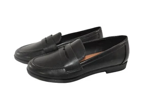 KENSIE GITTY BLACK LADIES PENNY LOAFER BLACK SLIP-ON SIZE 6 - Picture 1 of 6