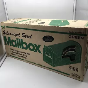 NIB Standard Gauge Mailbox Heavy Duty, Galvanized Steel, Solar Group ST10 Green - Picture 1 of 5