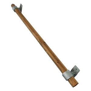 Stair Rail Banister Handrail Wooden Industrial Metal Silver Key Clamp Fittings - Picture 1 of 5
