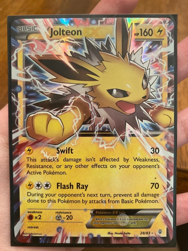 Pokémon TCG Jolteon-EX Generations 28/83 Holo Holo Rare EX - Image 1 of 1
