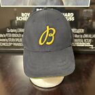 Breitling 1884 VIP Hat With Leather Adjustable Strap Blue With Yellow Logo EUC