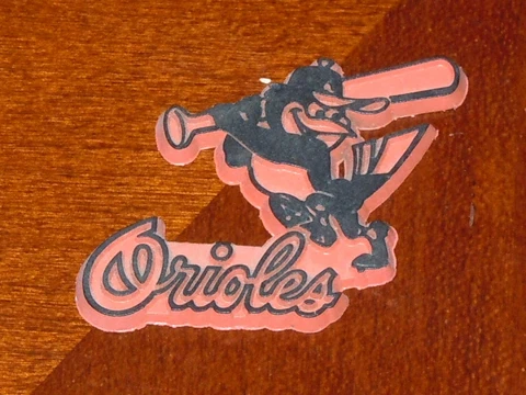 BALTIMORE ORIOLES Vintage Old MLB RUBBER Baseball FRIDGE MAGNET Standings Board Cover