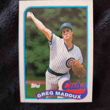 1989 Topps #240 Greg Maddux, Trading Card, Near Mint, Chicago Cubs