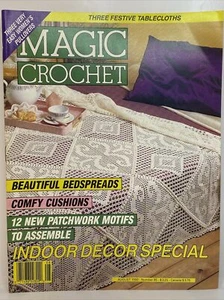 Magic Crochet Magazine 29 Projects Issue Number 85 Aug. 1993 Vintage Home Decor - Picture 1 of 12