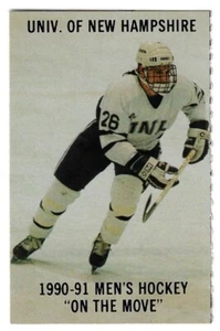 1990-91 University Of New Hampshire College Hockey Schedule !!! - Picture 1 of 1