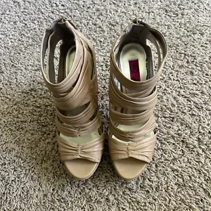 womens shoes size 7.5 heel sandals - Picture 1 of 13