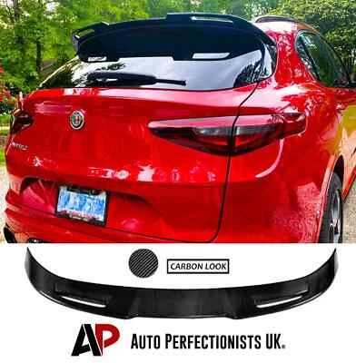 Alfa Romeo Stelvio Rear Carbon Fibre Roof Lip Spoiler Wing Body Kit 2017+ - Image 1 of 4
