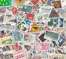 LOTTO 100 FRANCOBOLLI DI SVEZIA DIFFERENTI + OMAGGI