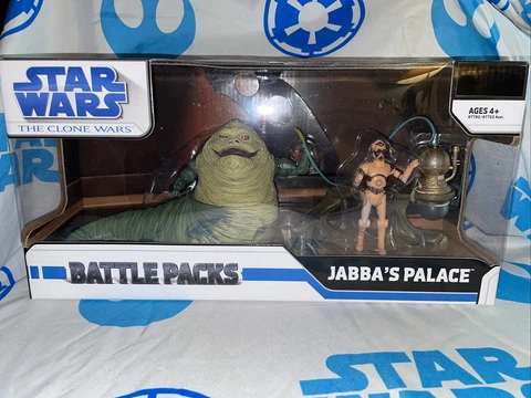 STAR WARS CLONE WARS JABBA’S PALACE BATTLE PACK NEW SEALED Cover