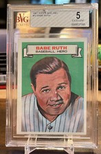 BABE RUTH  1967 TOPPS  "WHO AM I"  #12 YANKEES BVG 5 Low Pop