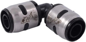 Ajuste de codo de plástico EVOPEX de 90 grados SharkBite de 1/2 pulgada push-to-connect (paquete de 6) - Imagen 1 de 1