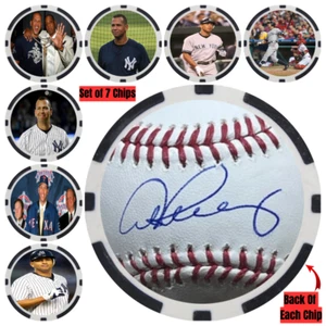 Alex Rodriguez SIGNED Baseball Legends Poker Chip Set (7) - Picture 1 of 2