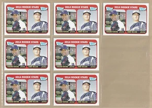 Lote de (7) estrellas novatas Topps Heritage 2014 YORDANO VENTURA/JIMMY NELSON #386 - Imagen 1 de 1