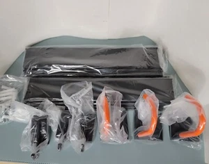Heavy Duty Garage Wall Bike Organizer Hooks with Rail (6 Hooks) -Open Box - Picture 1 of 7