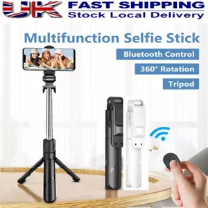 Selfie Stick Tripod Bluetooth Wireless Remote Stand For iPhone 16/15/14 Pro Max - Picture 1 of 16