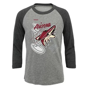 Reebok NHL Youth Girls (7-16) Arizona Coyotes Mother of Pearl Raglan Shirt - Picture 1 of 5
