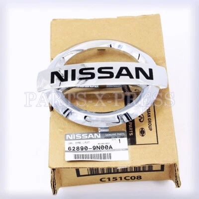OEM GENUINO NISSAN MAXIMA 09-14 62890-9N00A PARRILLA DELANTERA PLACA DE IDENTIFICACIÓN EMBLEMA CROMADO Foto 1 de 4