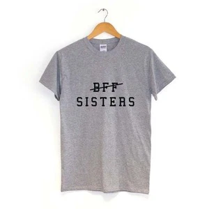 T-Shirt BFF SISTERS | VIELE FARBEN | ootd Best Friends Wort T-Shirt - Bild 1 von 8