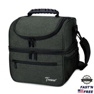 Insulated Lunch Bag Adult Lunch Box for Work School Men Women Kids Leakproof - Picture 1 of 8